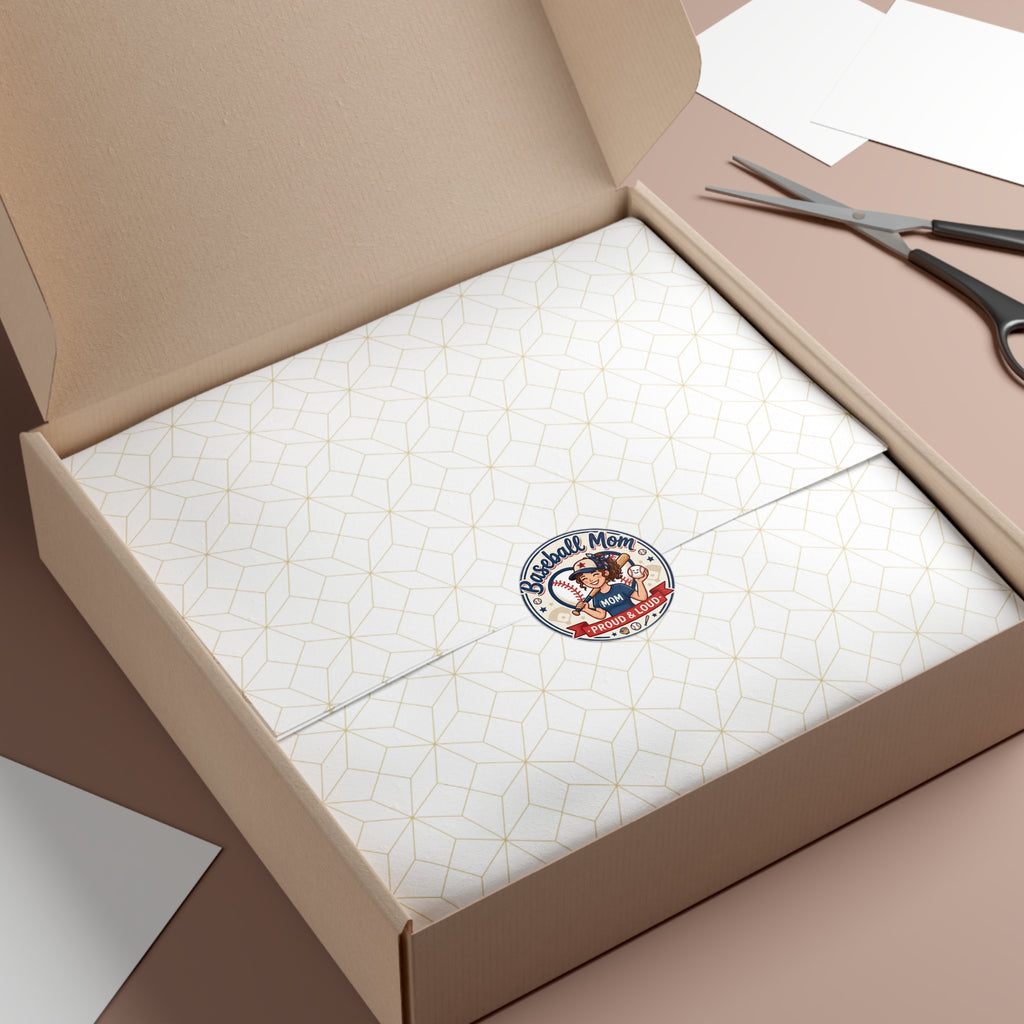 Baseball Mom Round Vinyl Sticker